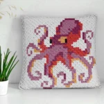 C2C Octopus Pillow Cover Crochet Pattern