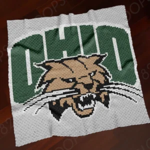 Ohio Bobcats Crochet Blanket C2C