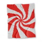 Peppermint Candy Crochet Blanket Pattern C2C