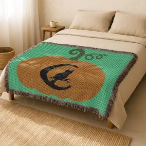 Pumpkin Owl C2C Crochet Blanket