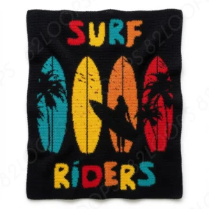 Surfing Single Crochet Blanket Pattern