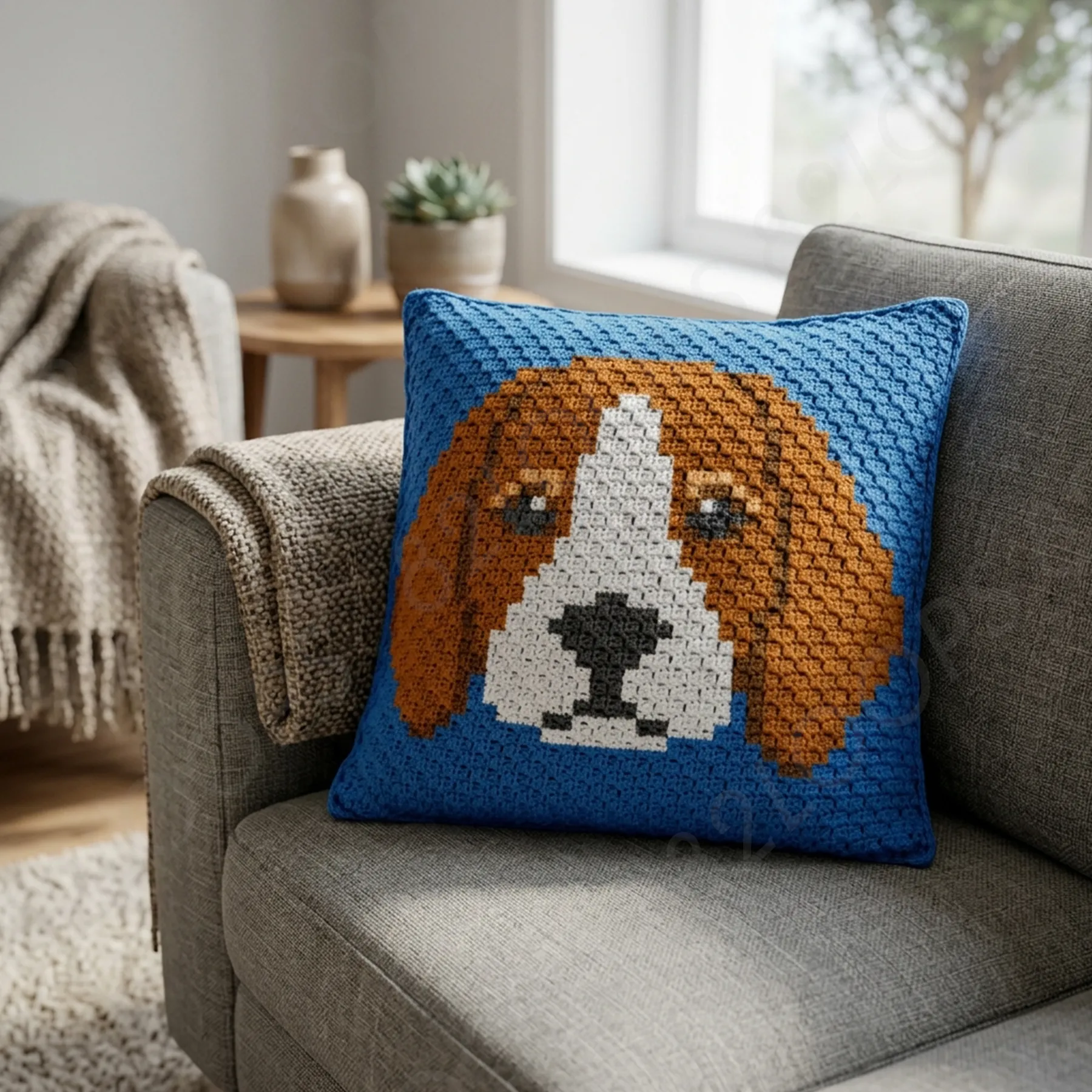 beagle pillow c2c 03 beagle pillow c2c 03