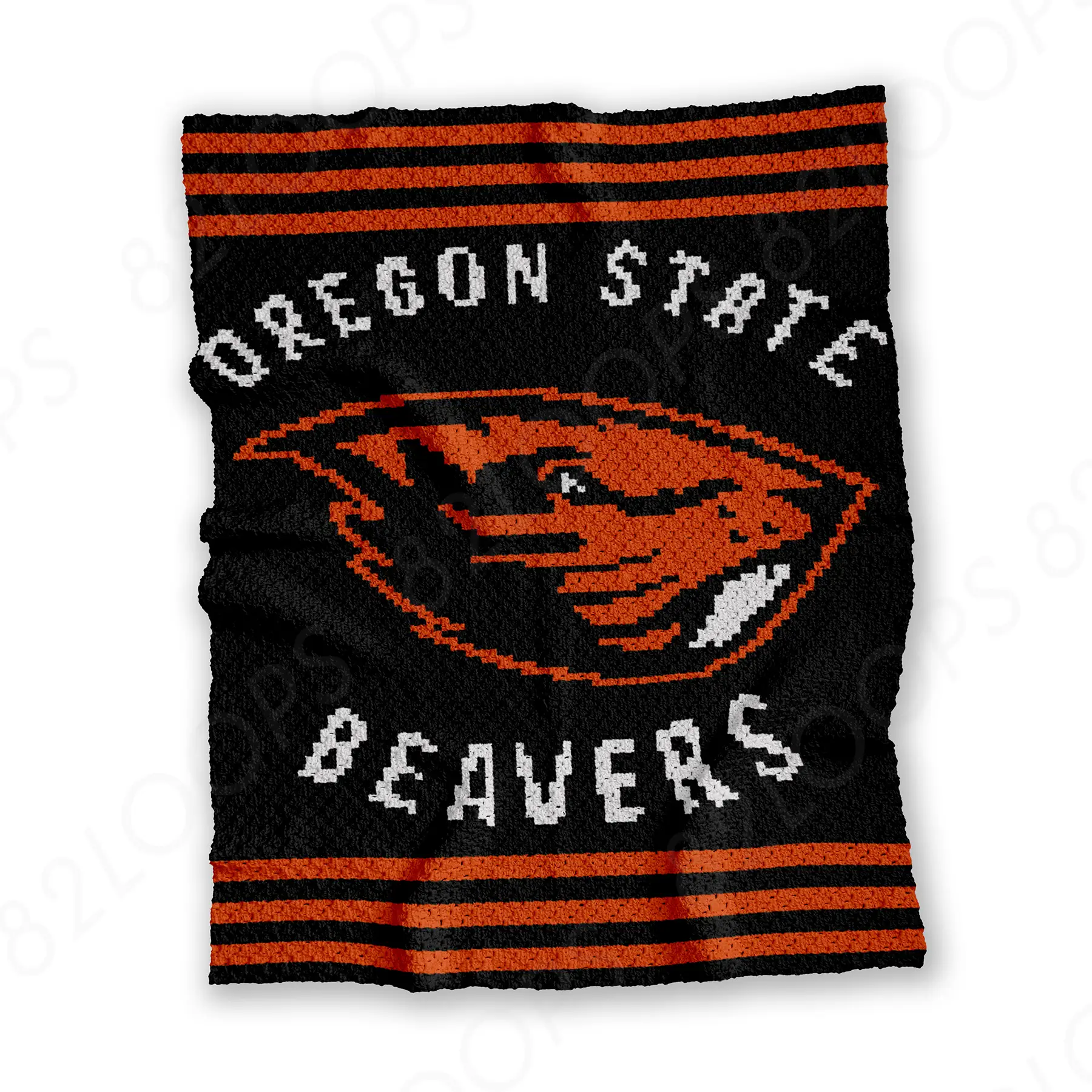 beavers blanket c2c 01 Oregon State Beavers Blanket Crochet Pattern C2C