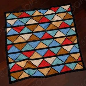 Mosaic Blanket Crochet Pattern C2C