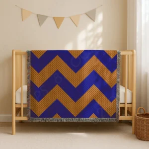Large Chevron Blanket Crochet Pattern C2C