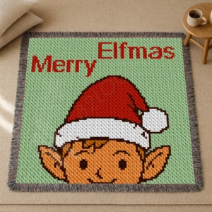 Elfmas Blanket Crochet Pattern C2C