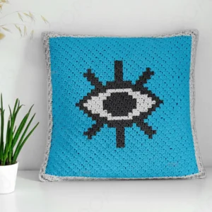 Open Eye Pillow Cover Crochet Pattern C2C