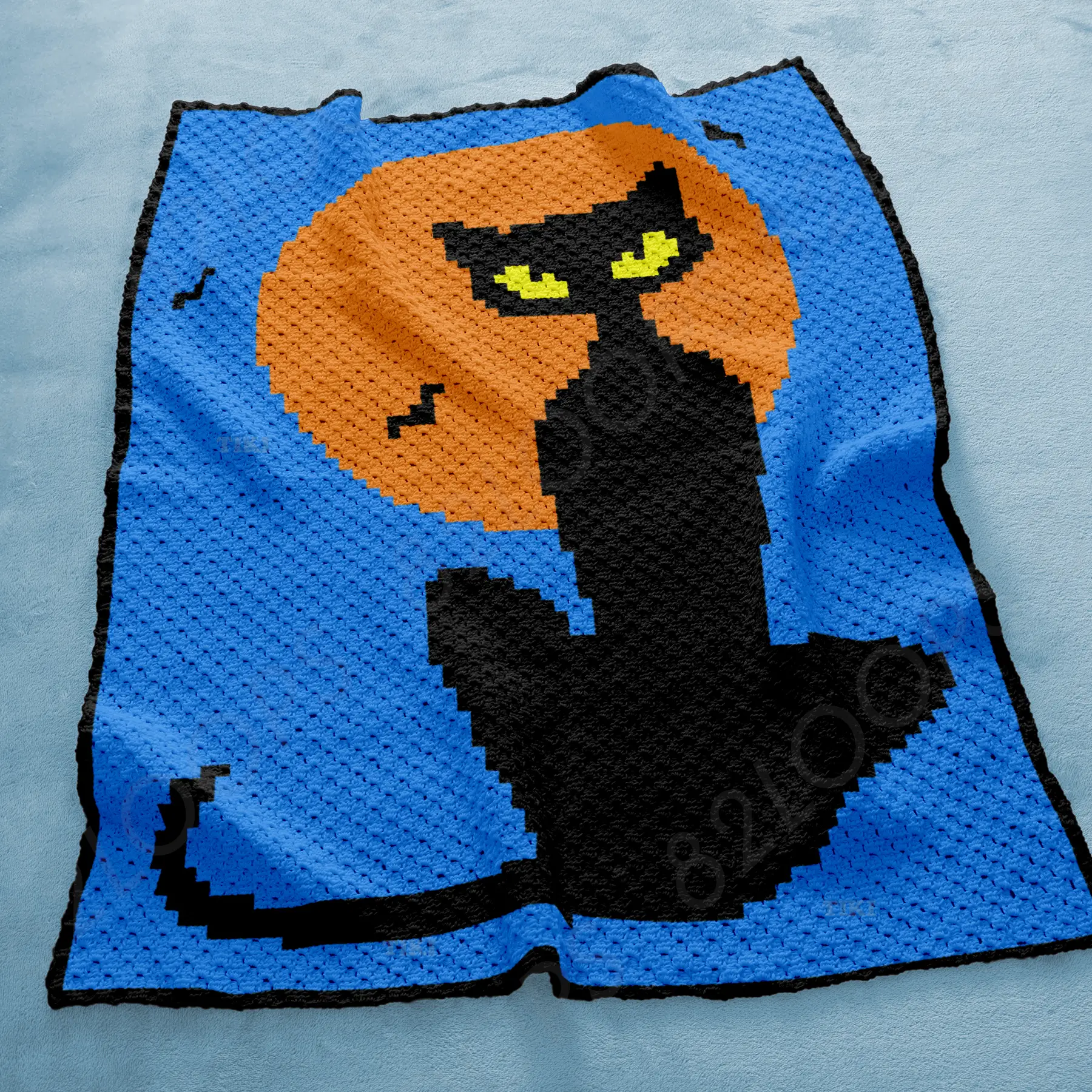 halloween cat blanket c2c 03 halloween cat blanket c2c 03