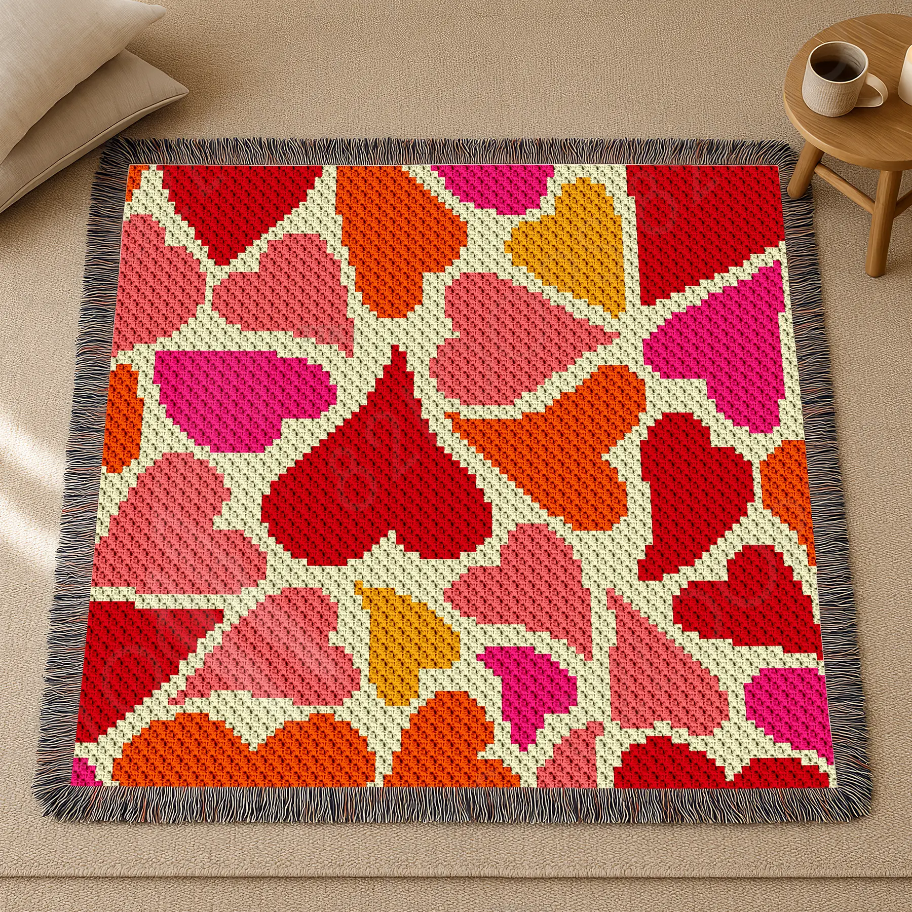 hearts blanket c2c 03 hearts blanket c2c 03
