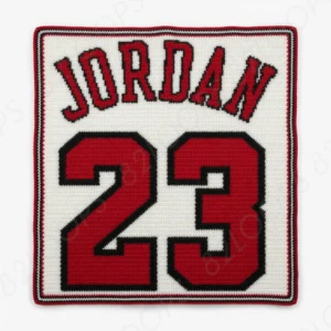 Jordan 23 Crochet Blanket Pattern SC