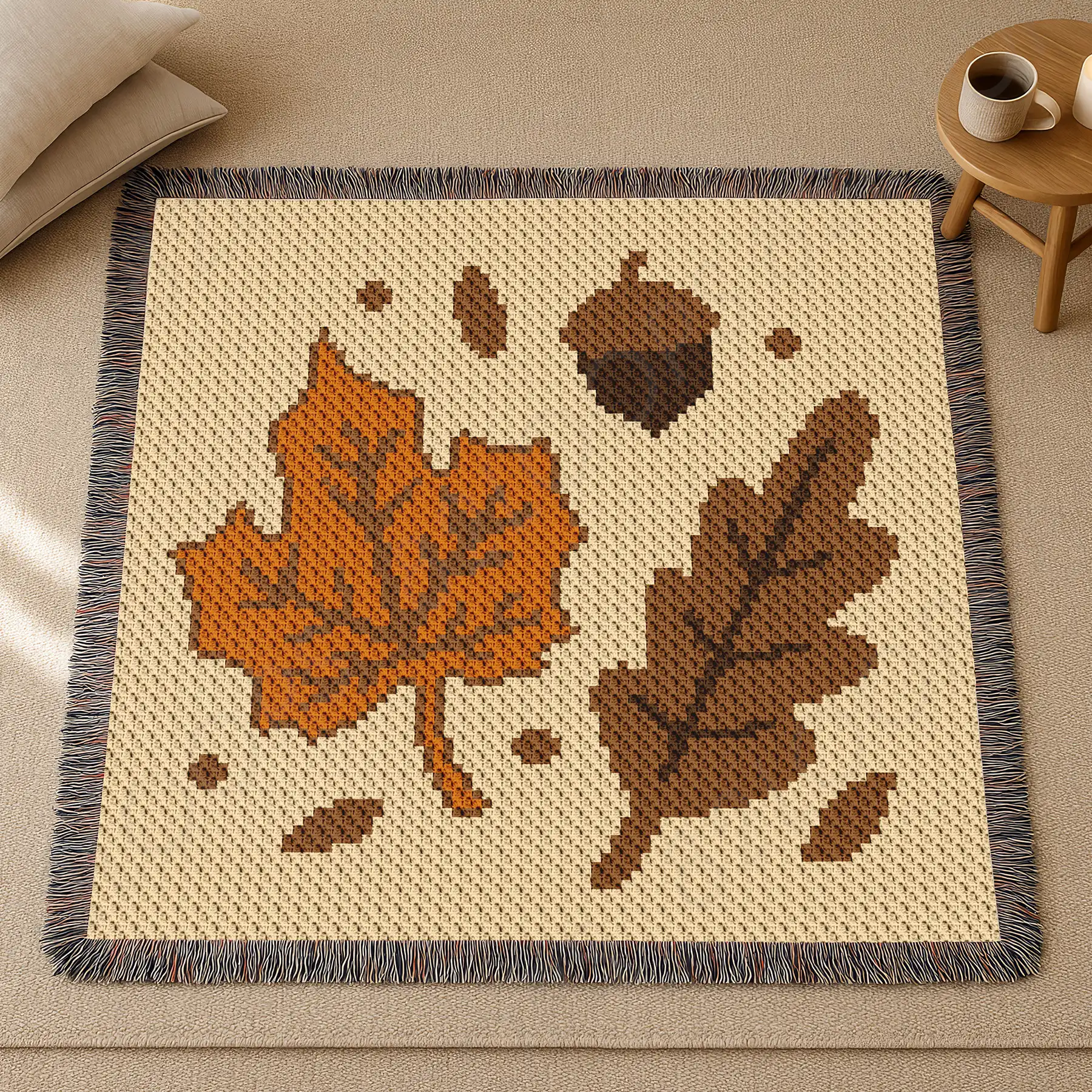 leaves blanket c2c 04 leaves blanket c2c 04