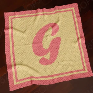 G Alphabet Letter Blanket Crochet Pattern C2C