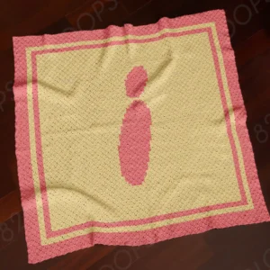 I Alphabet Letter Blanket Crochet Pattern C2C