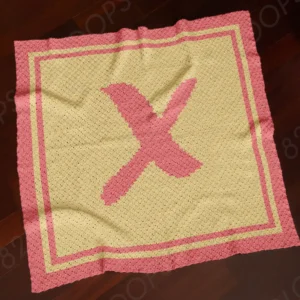 Letter X Blanket Crochet Pattern C2C