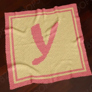 Letter Y Blanket Crochet Pattern C2C