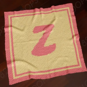 Letter Z Blanket Crochet Pattern C2C