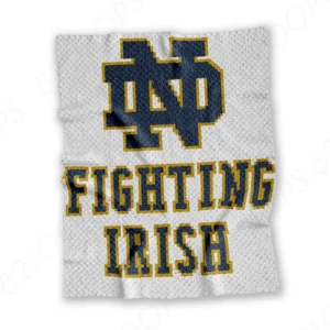 Notre Dame Fighting Irish Blanket Crochet Pattern C2C