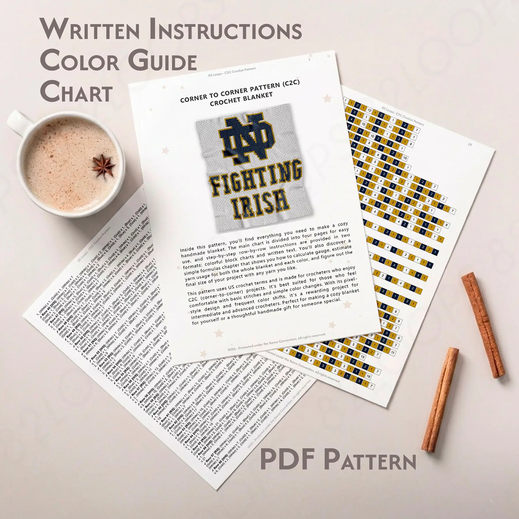 notre dame fighting irish blanket c2c 02 notre dame fighting irish blanket c2c 02