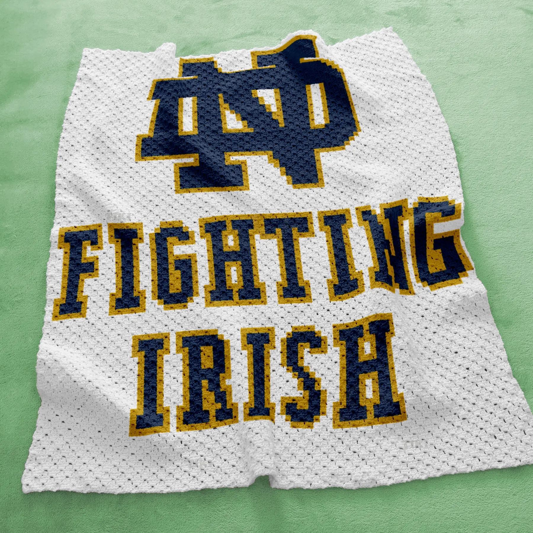 notre dame fighting irish blanket c2c 03 notre dame fighting irish blanket c2c 03