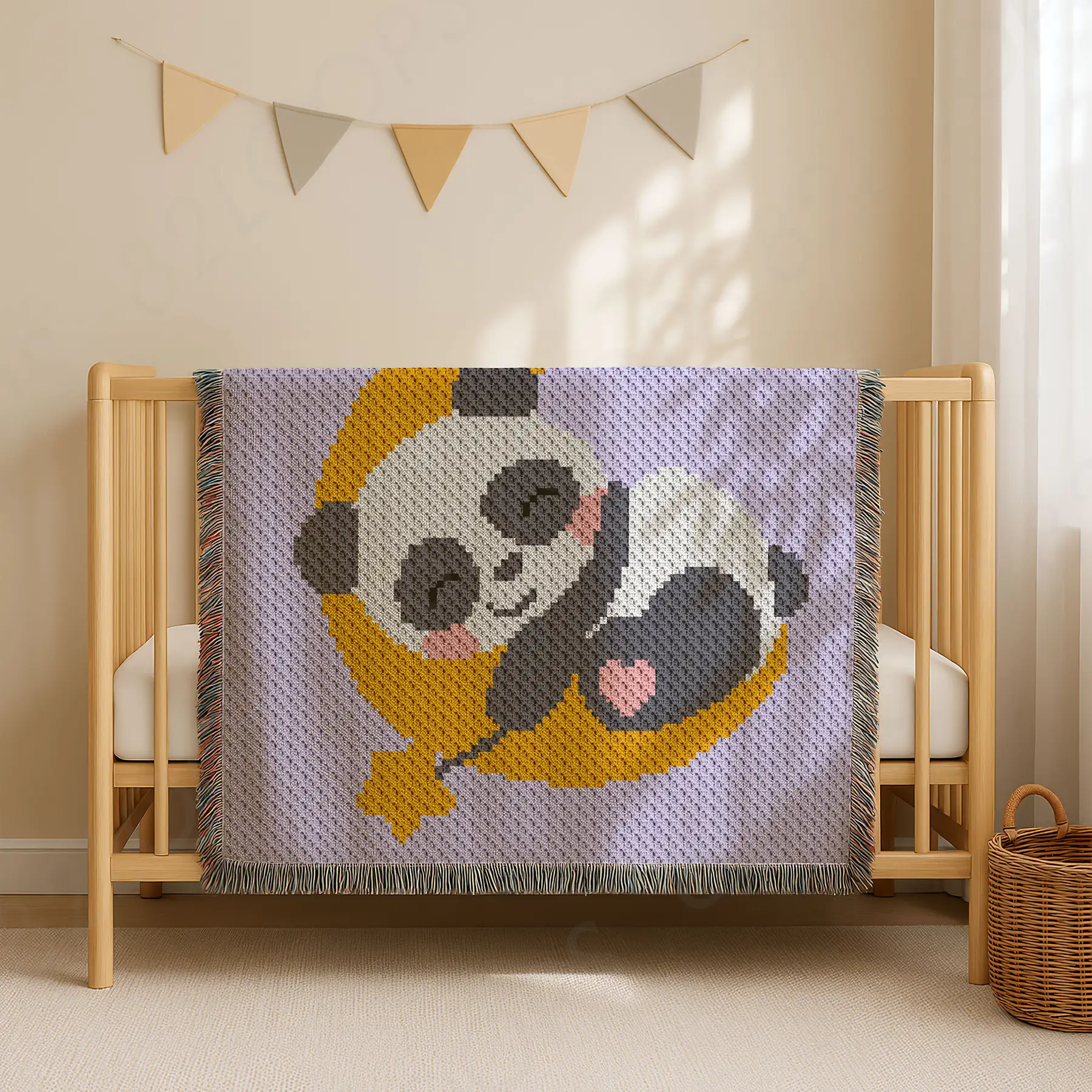 panda moon blanket c2c 03 panda moon blanket c2c 03