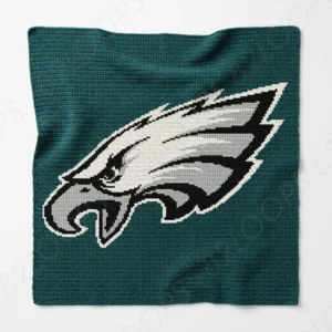 Philadelphia Eagles Crochet Blanket Pattern SC
