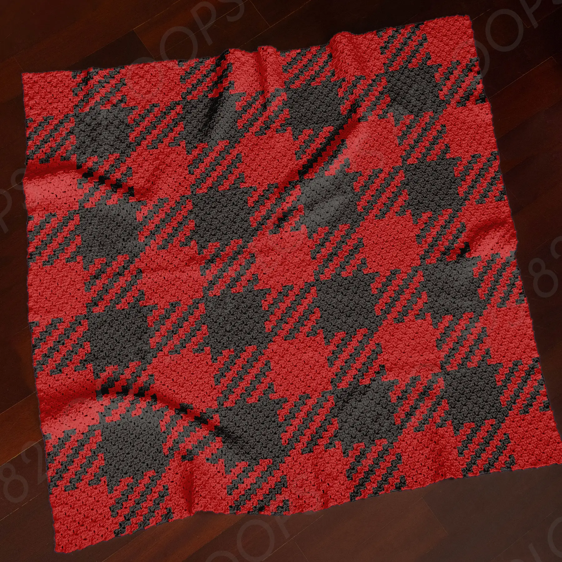 plaid red blanket c2c 03 plaid red blanket c2c 03