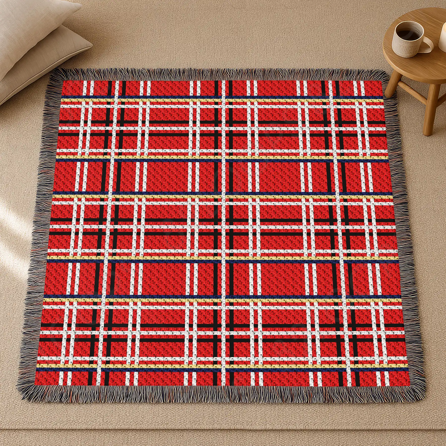 plaid royal blue blanket c2c 04 plaid royal blue blanket c2c 04