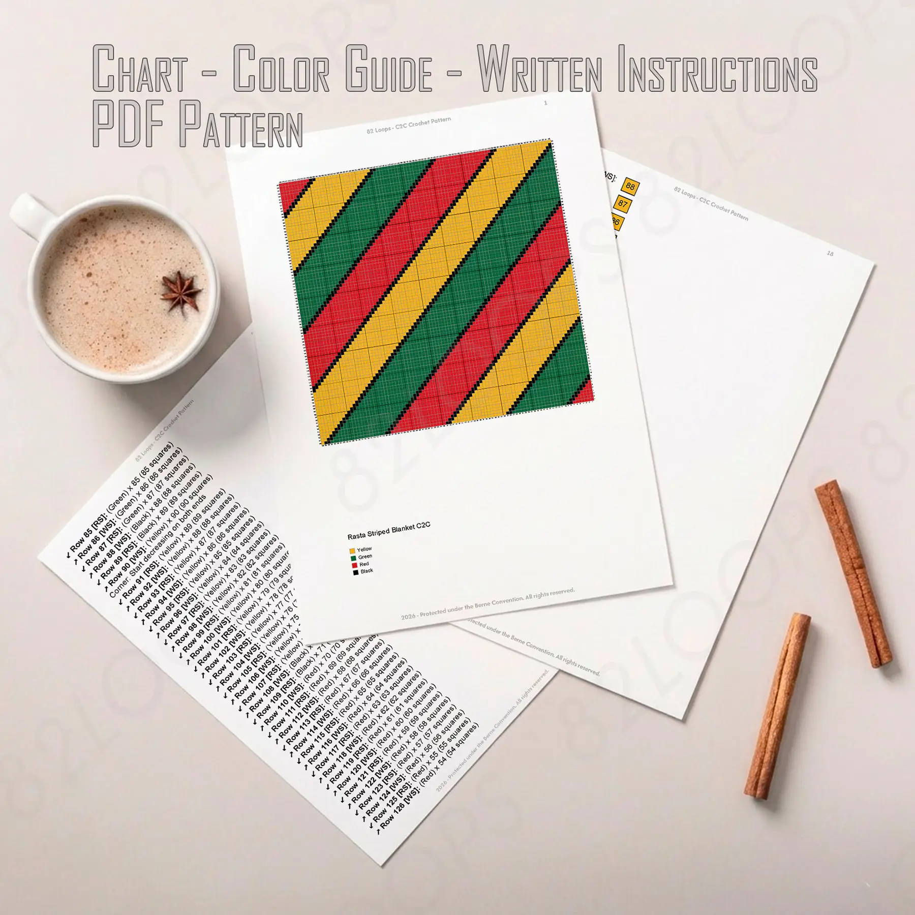 rasta striped blanket c2c 02 rasta striped blanket c2c 02