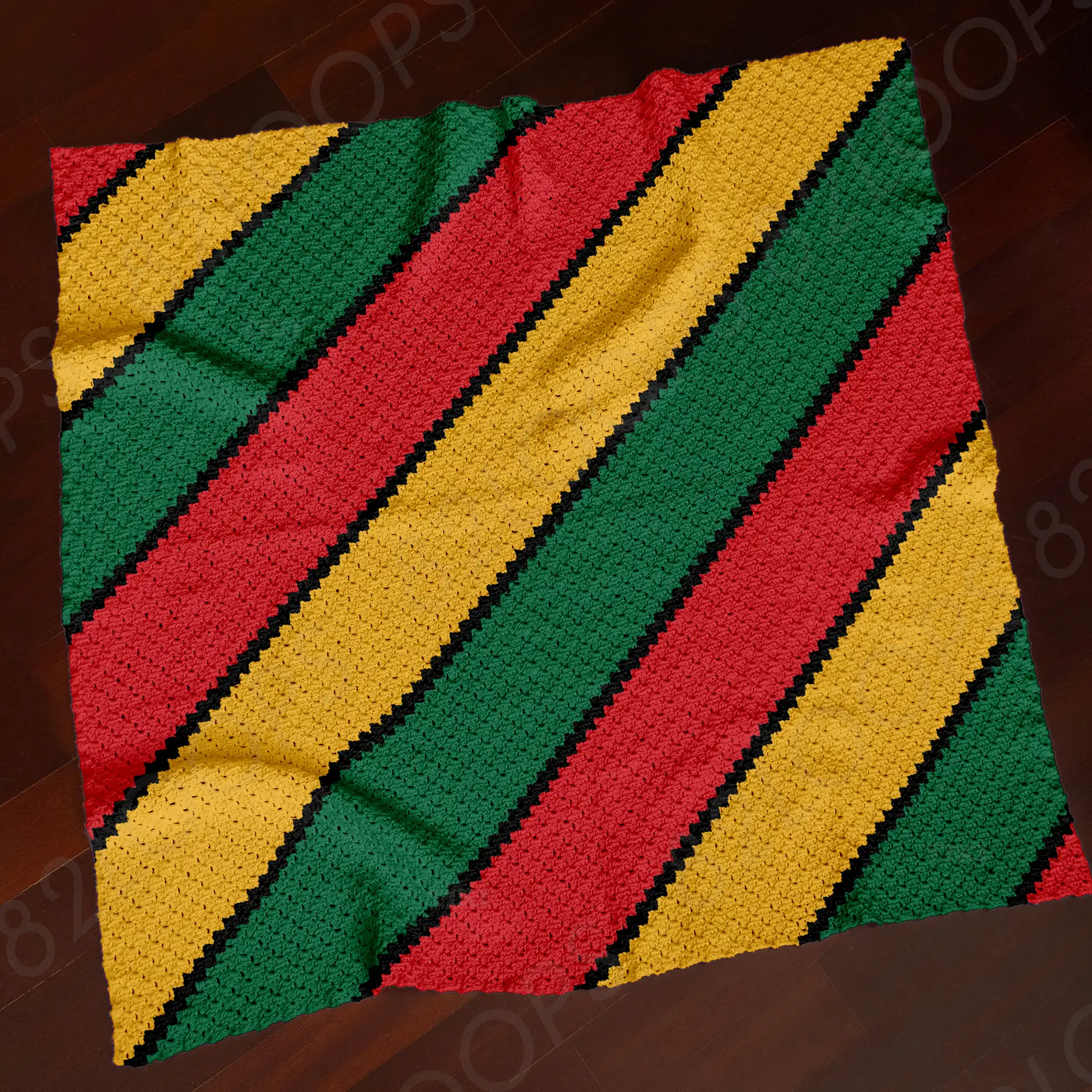 rasta striped blanket c2c 03 rasta striped blanket c2c 03