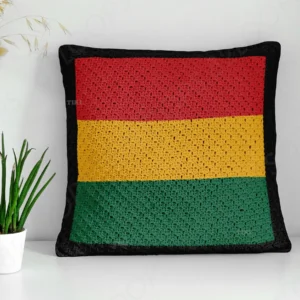 Jamaica Stripes Pillow Cover Crochet Pattern C2C