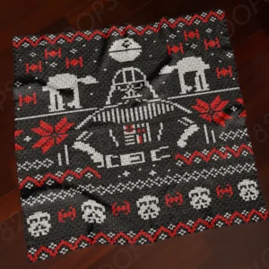 Dark Side Ornament Baby Blanket Pattern SC
