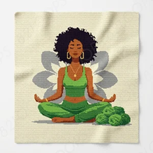 Yoga Crochet Blanket Pattern SC