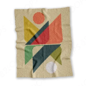Mirrored Sun Baby Blanket Pattern C2C