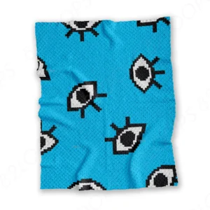 Open Eye Baby Blanket Pattern C2C