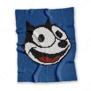 Felix the Cat Baby Blanket Pattern C2C