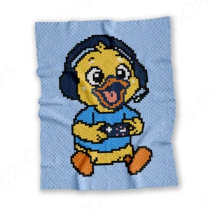 Gamer Duck Baby Blanket Pattern C2C