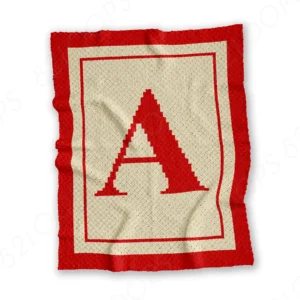 Letter A C2C Crochet Blanket Pattern