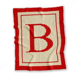 Letter B C2C Crochet Blanket Pattern