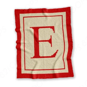 Letter E C2C Crochet Blanket Pattern