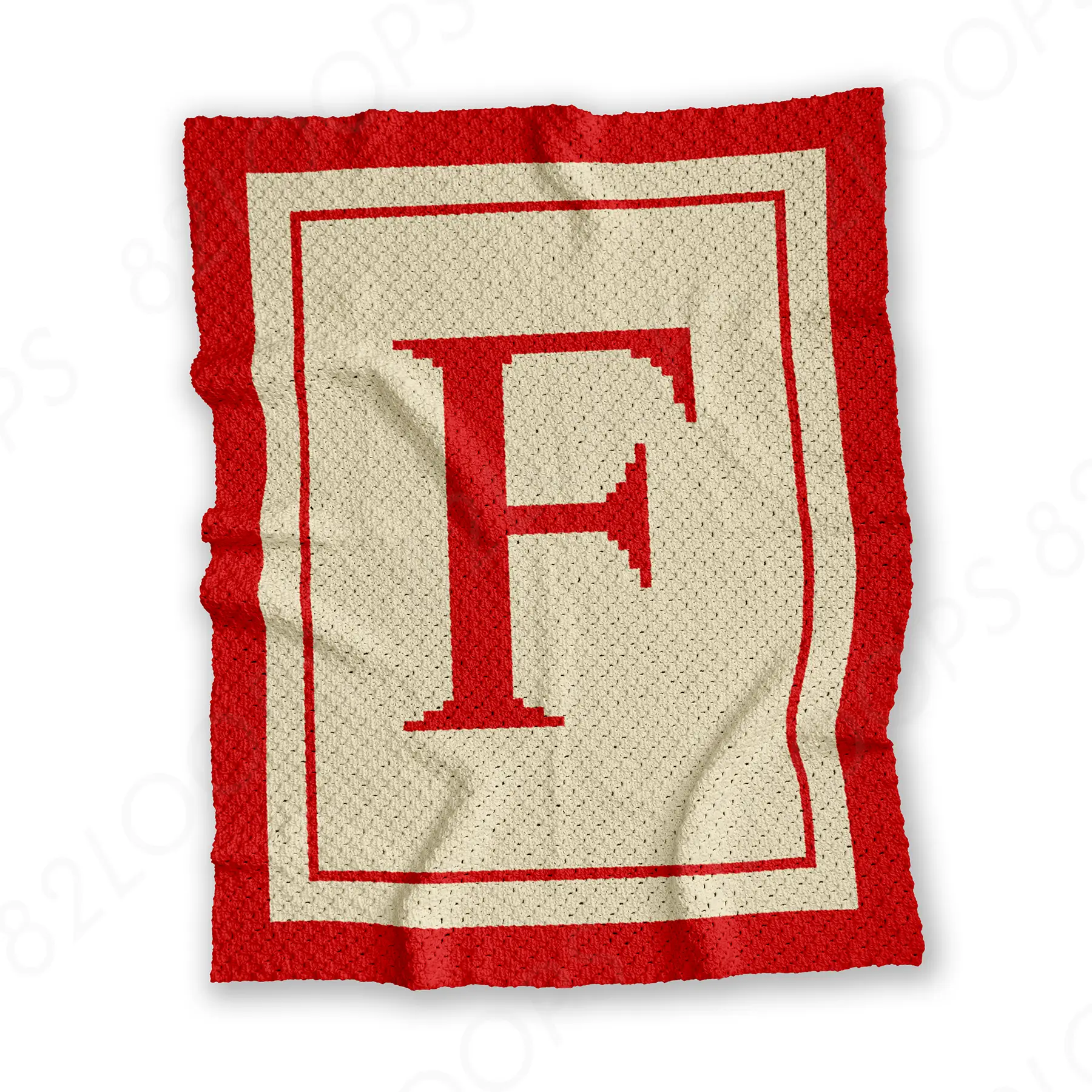 letter f blanket c2c 01 Letter F C2C Crochet Blanket Pattern