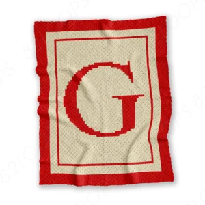 Letter G C2C Crochet Blanket Pattern