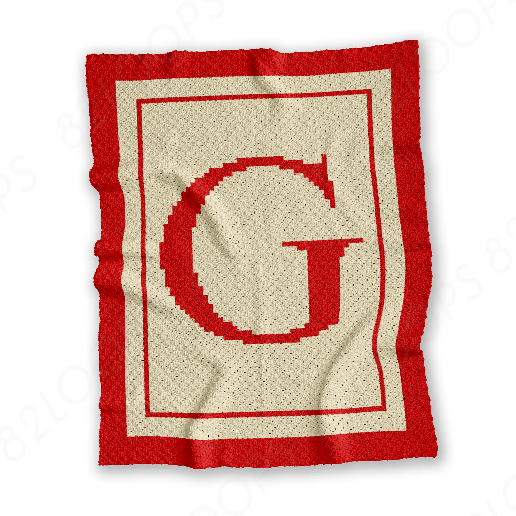 letter g blanket c2c 01 Letter G C2C Crochet Blanket Pattern