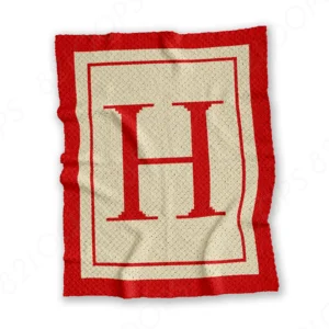 Letter H C2C Crochet Blanket Pattern