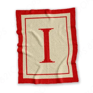 Letter I C2C Crochet Blanket Pattern