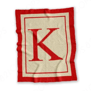 Letter K C2C Crochet Blanket Pattern