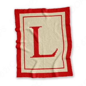 Letter L C2C Crochet Blanket Pattern