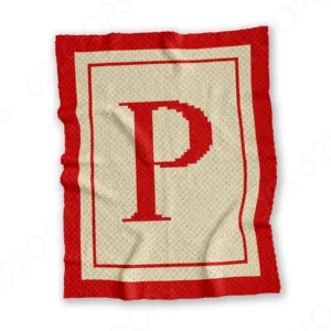 Letter P C2C Crochet Blanket Pattern