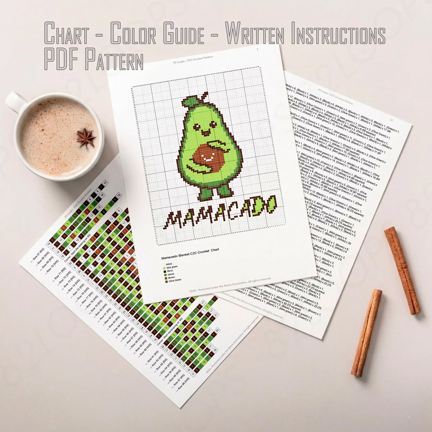mamacado blanket c2c 02w mamacado blanket c2c 02w