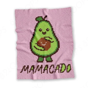 Pink Mamacado Baby Blanket Pattern C2C