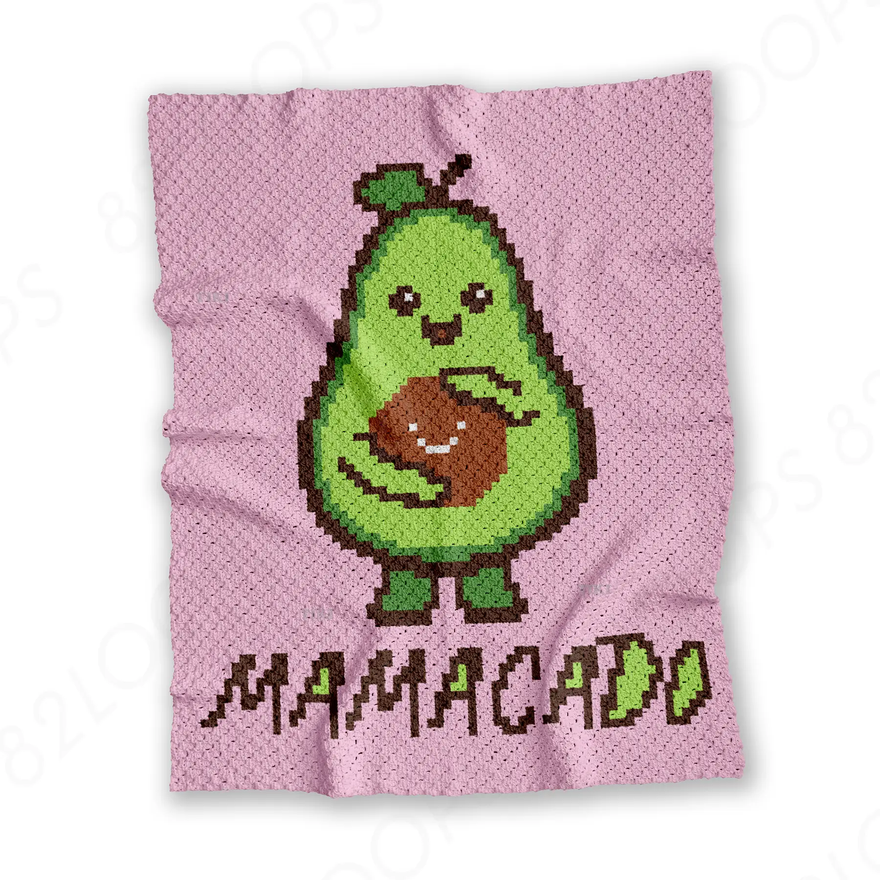 mamacado blanket pink c2c 01 Pink Mamacado Baby Blanket Pattern C2C